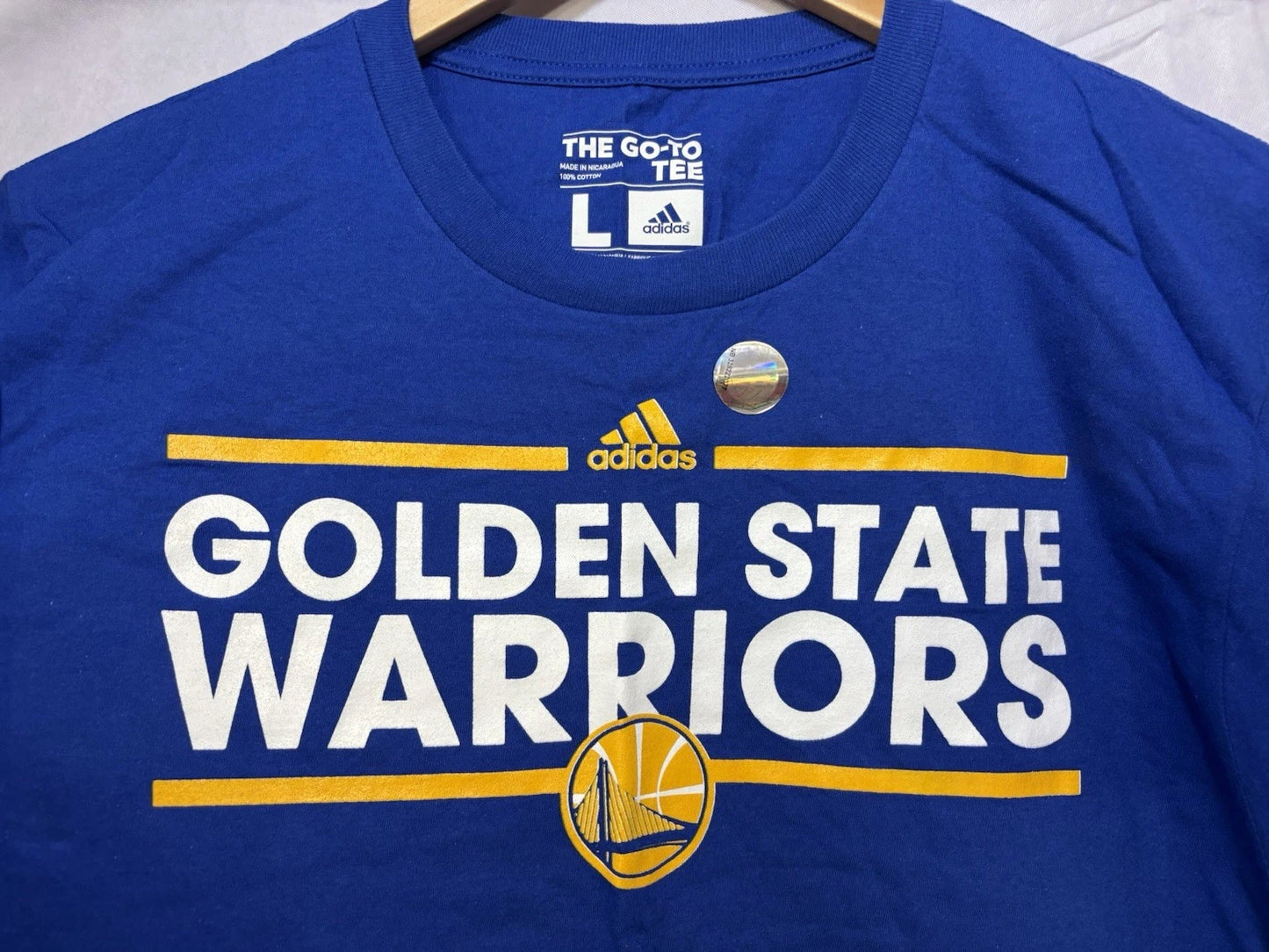 Golden State Warriors Shirt Adidas Royal Blue Mens Large New Nwt Nba Graphic | Trendy Graphic Tee | Casual Unisex T-shirt