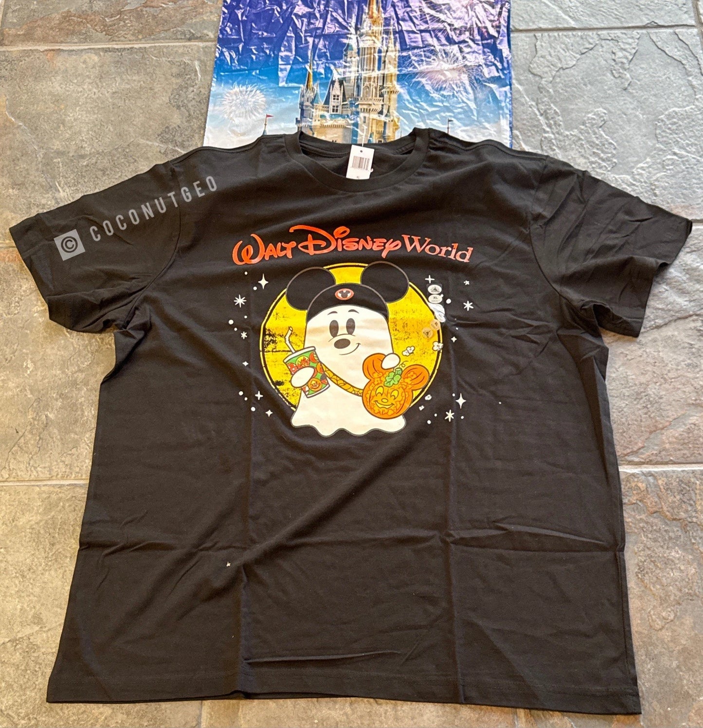 2025 Walt Disney World Mickey Ghost Halloween Adult Shirt (xl) Xlarge New üëª