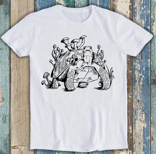 Tortoise Mushrooms Nature Mycology Best Seller Funny Gift Tee T Shirt M1580