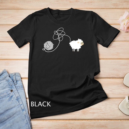 Crochet Knitter I Knitting Lover I Crocheting Sheep T-shirt Unisex T-shirt