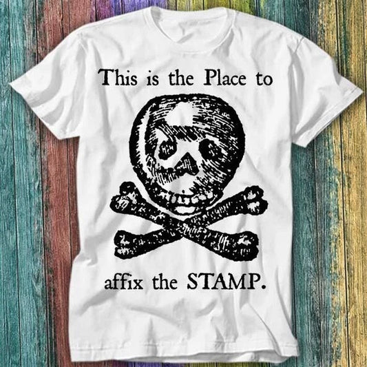 Stamp Act Of 1765 Protest Us History American Revolution T Shirt Top Tee 462