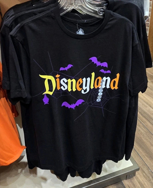 Disney Disneyland Halloween Flying Bats T Shirt Large New 2025