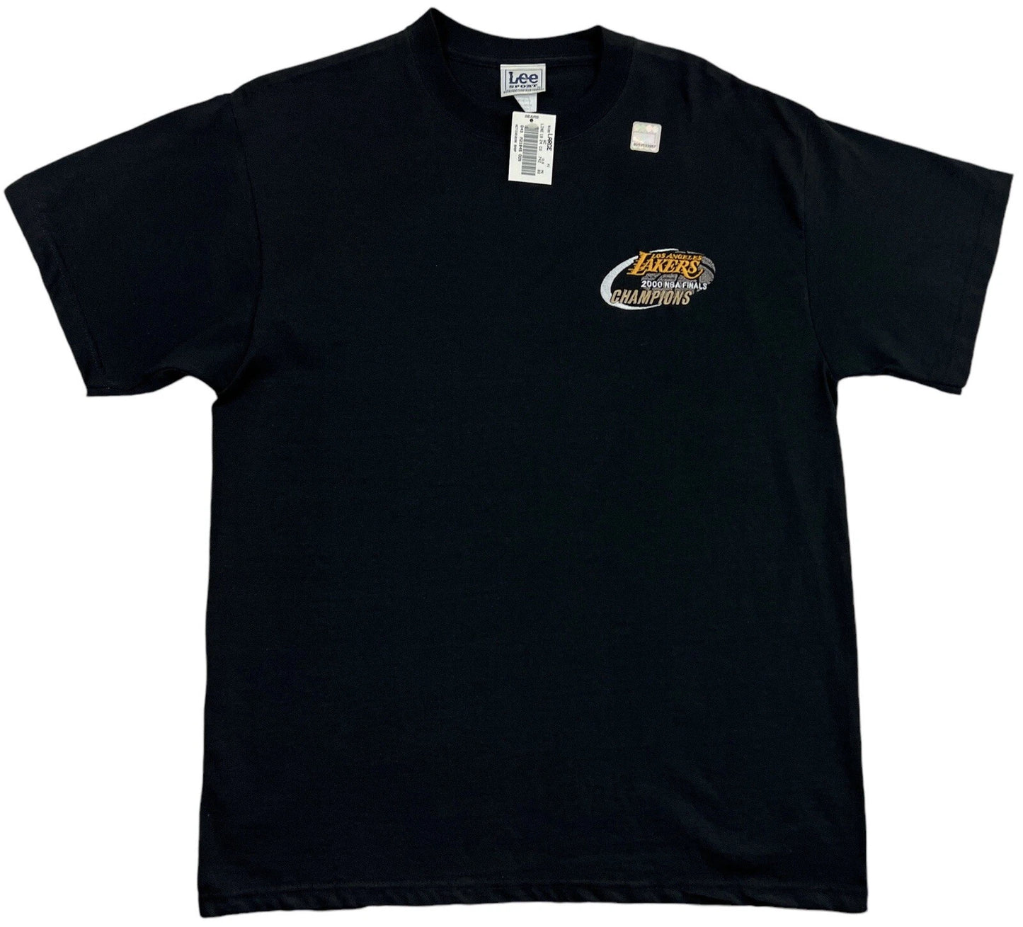 Nwt La Lakers 2000 Nba Finals Champions Men Black Shirt Sz L Lee Sport | Trendy Graphic Tee | Casual Unisex T-shirt