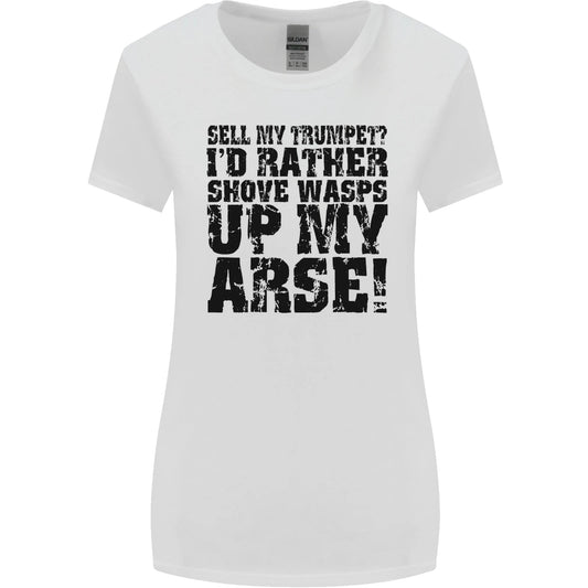 Sell My Trumpet Funny Music Brass Womens Wider Cut Tshirt T-Shirt | Top Trending Design | Great Gift For Fans