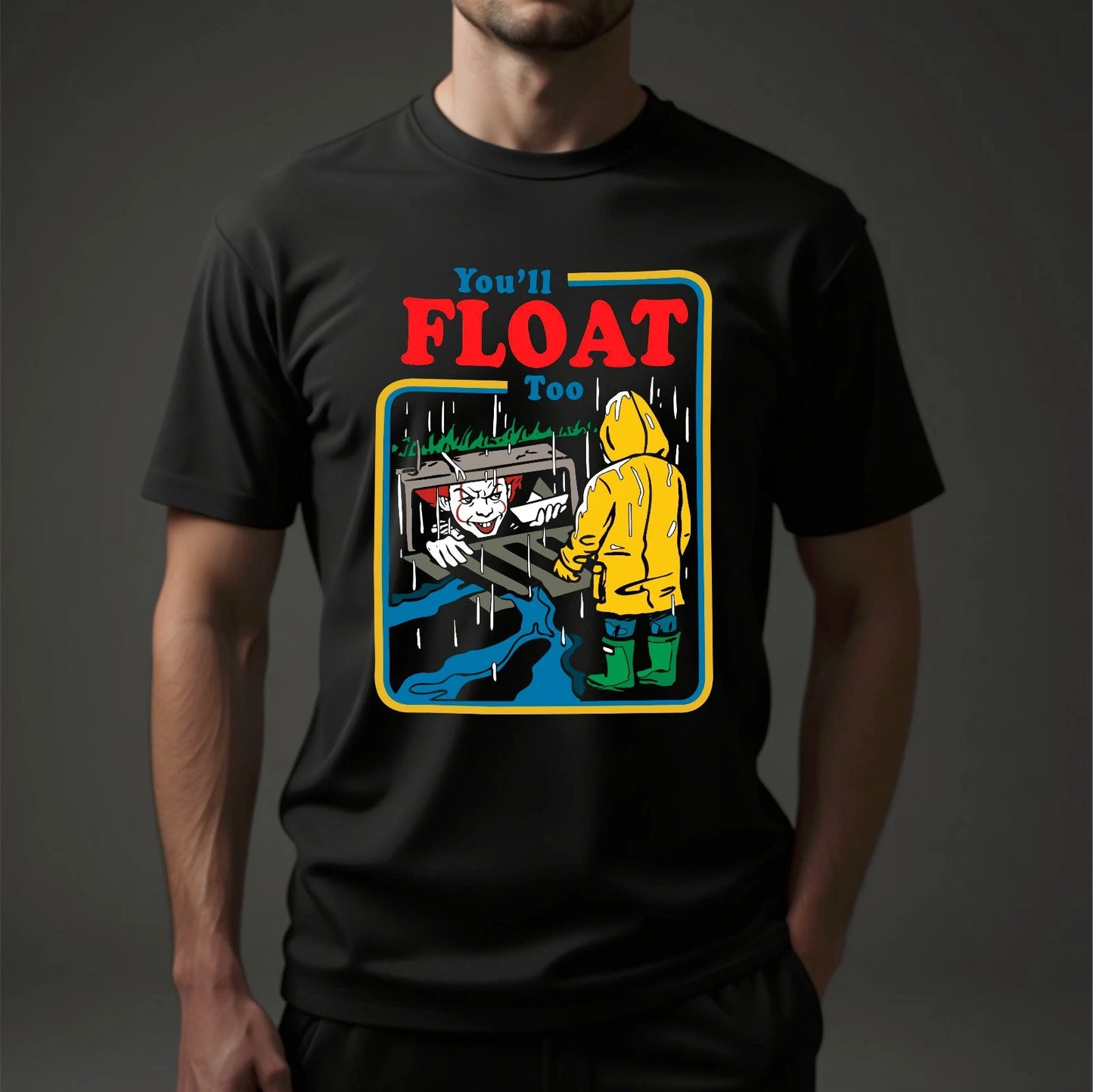 You'll Float Too Halloween T-shirt It Movie Scary Face Shirt Men/women Kids Tee