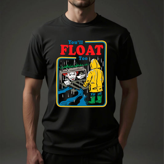 You'll Float Too Halloween T-shirt It Movie Scary Face Shirt Men/women Kids Tee