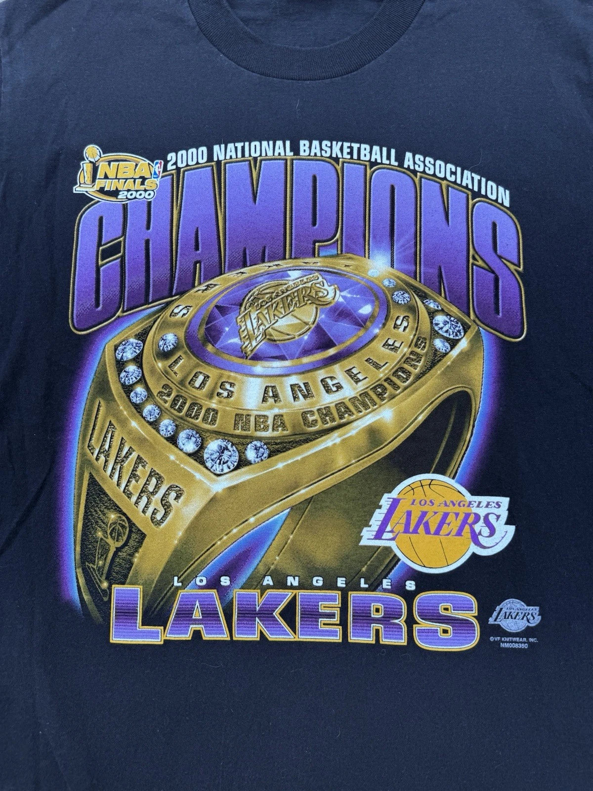 Los Angeles Lakers Nba Finals Champions 2000 Vintage Shirt Black Vtg | Trendy Graphic Tee | Casual Unisex T-shirt