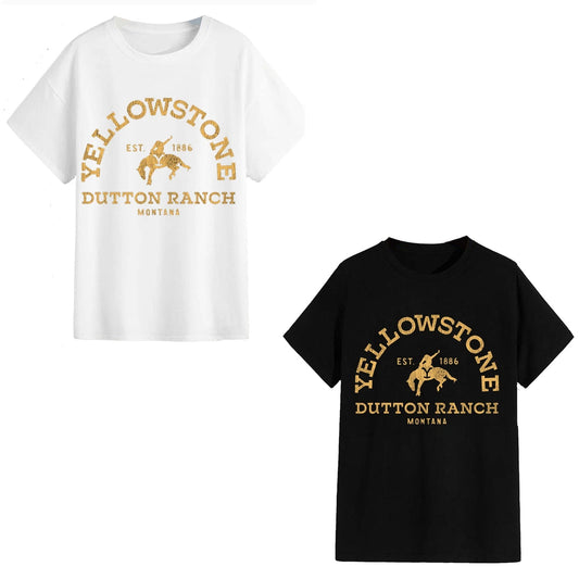 Unisex T-shirt - Yellowstone Dutton Ranch - Tv Series Country Western Cowboys