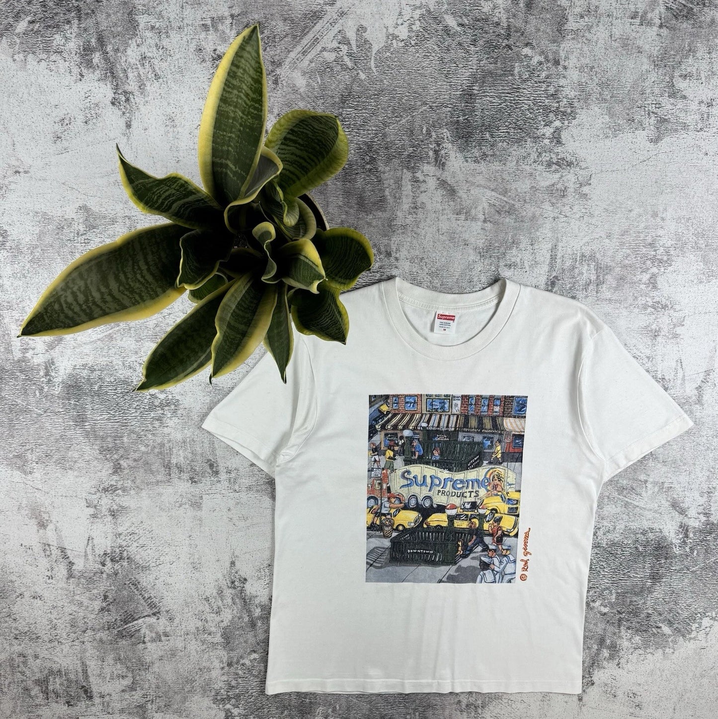 Supreme Manhattan Ss22 Art Streetwear Skate 2022 Rap Hip Hop Relaxed T Shirt Tee