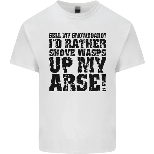 Sell My Snowboard Funny Snowboarding Mens Cotton Tshirt Tee Top T-Shirt | Bold Fan Favorite | Comfortable All-Day Fit