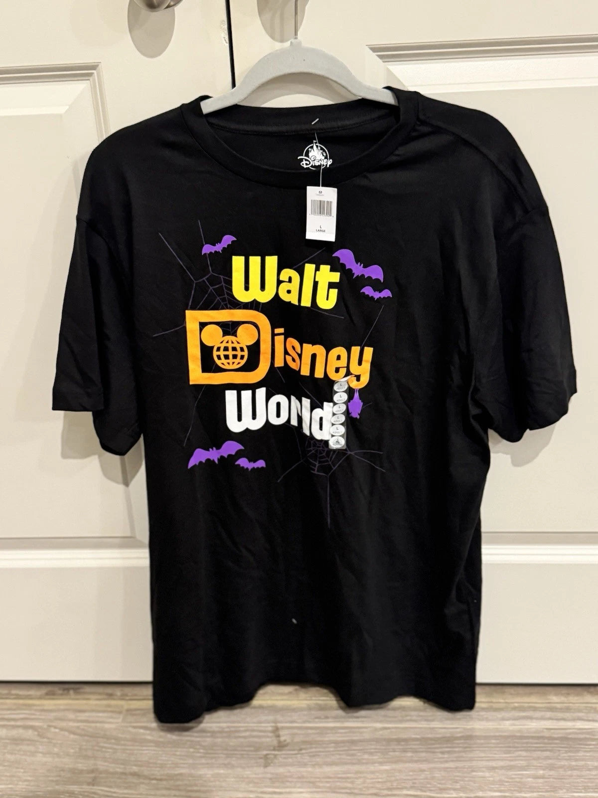 Disney Parks 2025 Halloween Walt Disney World T Shirt Large Mickey Mouse Black