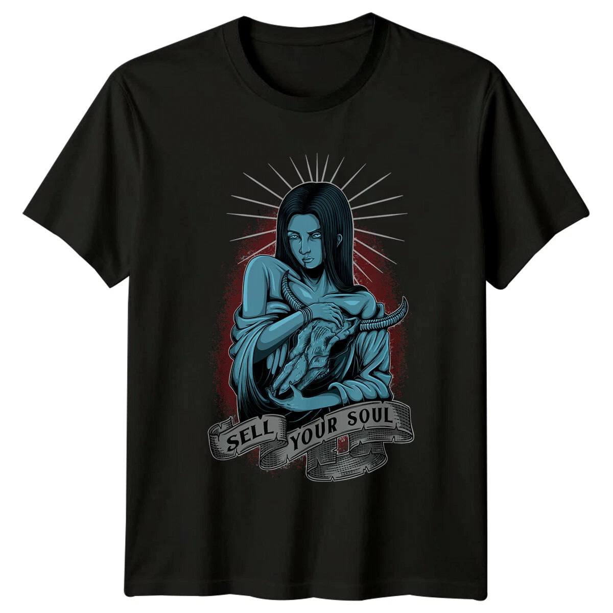 Sell Your Soul Occult amp Gothic Mens Tshirt Womens Tee Graphic Unisex Top T-Shirt | High-Quality Print | Great Gift For Fans