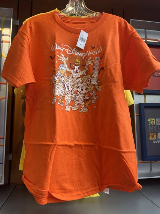 Disney Parks 2025 Youth Halloween Mummy T Shirt Size Small New