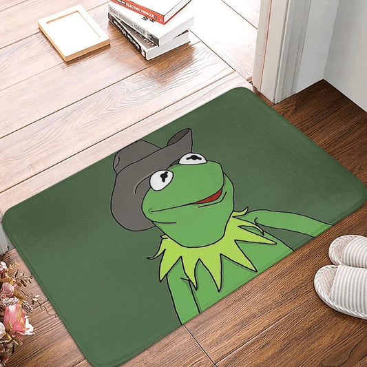 Frog Froggie Funny Interesting Anti-slip Doormat Bath Mat Kermit Balcony Carpet