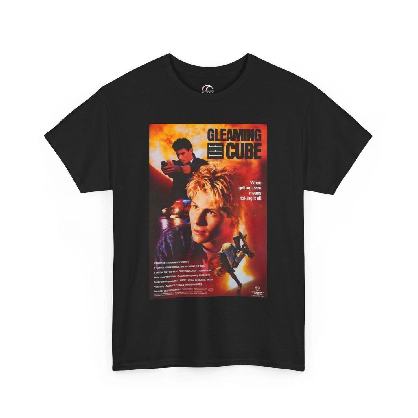 Gleaming The Cube Movie Poster T shirt For Men &amp; Women, Retro Skateboarder Tee