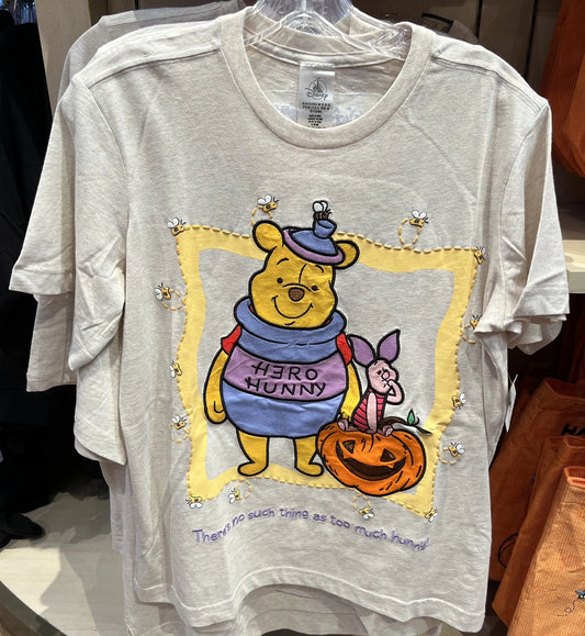 Disney Parks 2025 Halloween Winnie Pooh Piglet Hunny Women‚Äôs T shirt Xs New