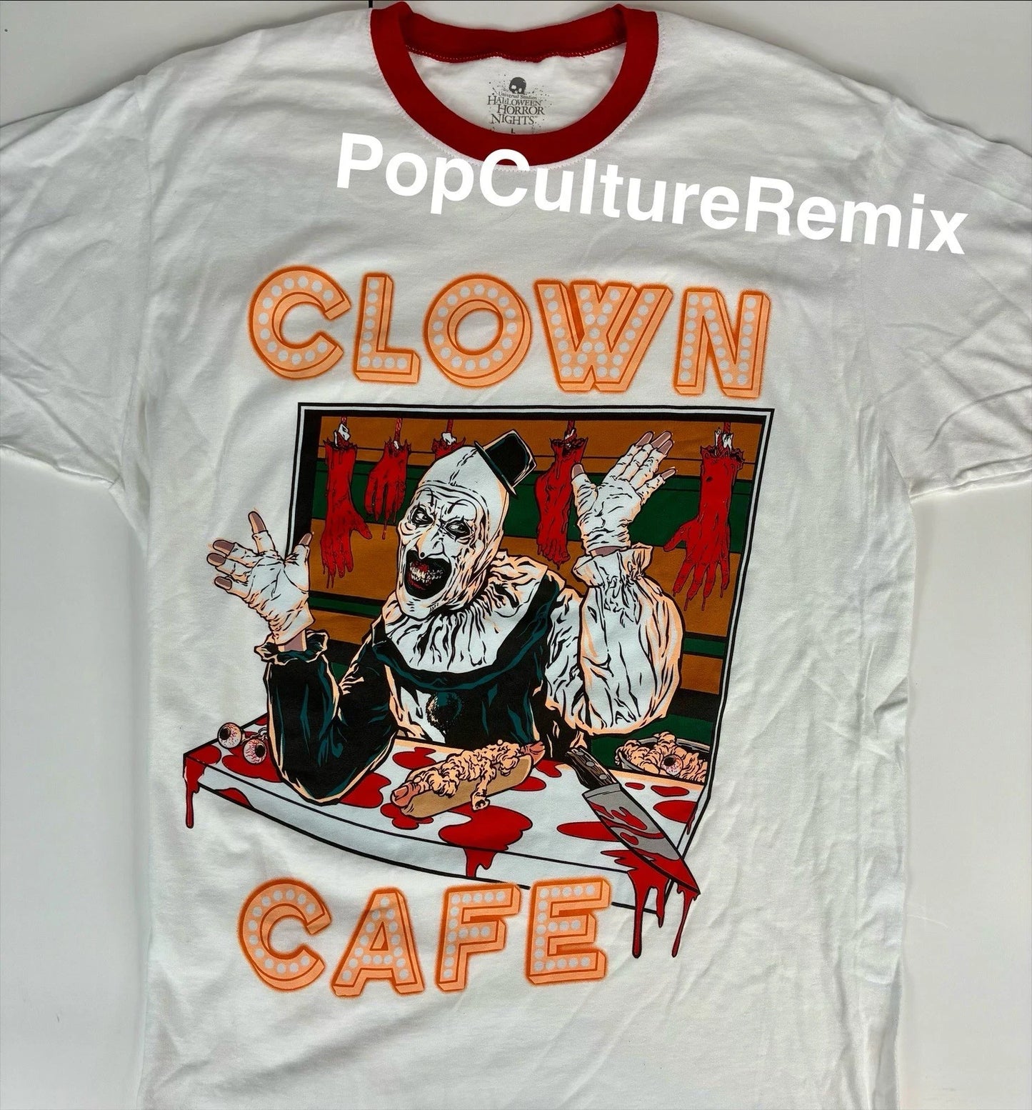 Universal Studios Hhn Halloween Horror Nights 2025 Terrifier Clown Cafe Shirt L