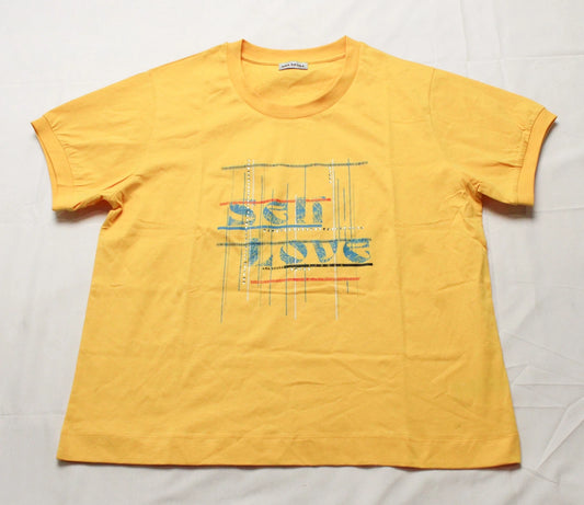 Ana Sousa Womens Sell Love Rhinestone Embossed Tshirt Cd4 Yellow Size Xl T-Shirt | Classic Streetwear | Great Gift For Fans