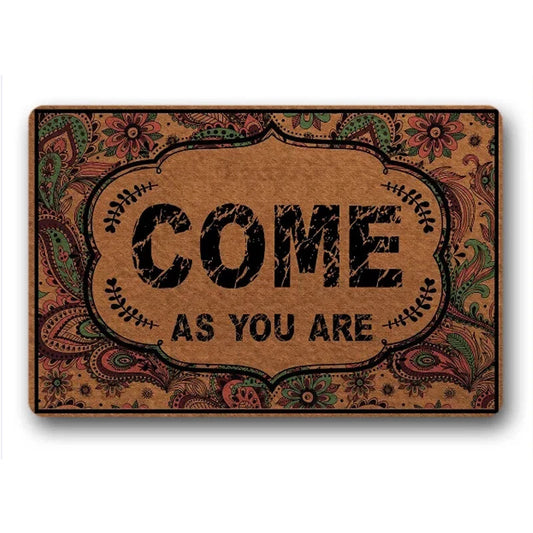 Funny Entrance Door Mats Welcome "come As You Are" Doormat Floor Mat