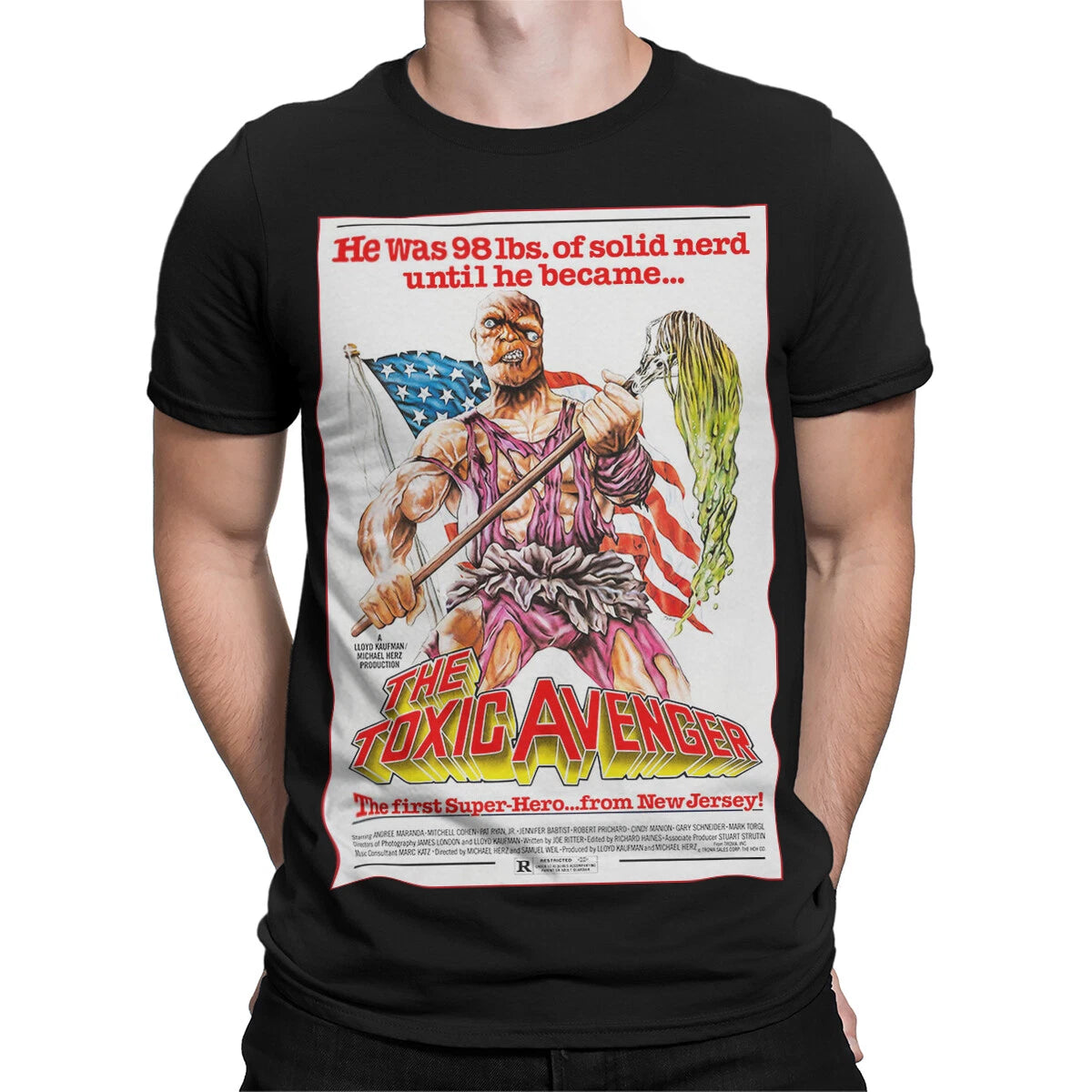 The Toxic Avenger He Was 98 Lbs Of Solid Nerd Cult Movie Mens Womens Graphic Tee