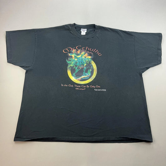 Vintage Cthulhu T-shirt Mens 4xl Black Clan Of Mccthulhu Horror Fantasy 90s 1997