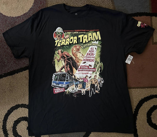 Universal Studios Hollywood Hhn Terror Tram The Exterminators T-shirt (l) New!