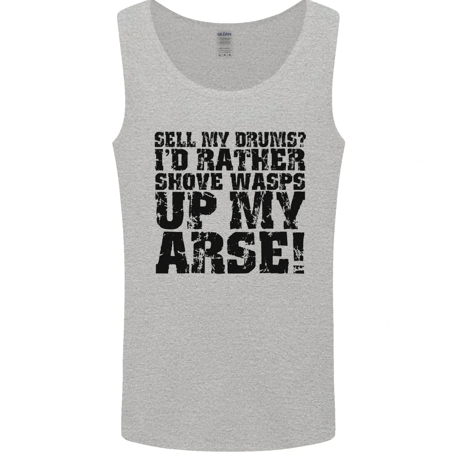 Sell My Drums Drums Drummer Drumming Mens Vest Tank Top Tank Top | High-Quality Print | Must-Have For Collectors