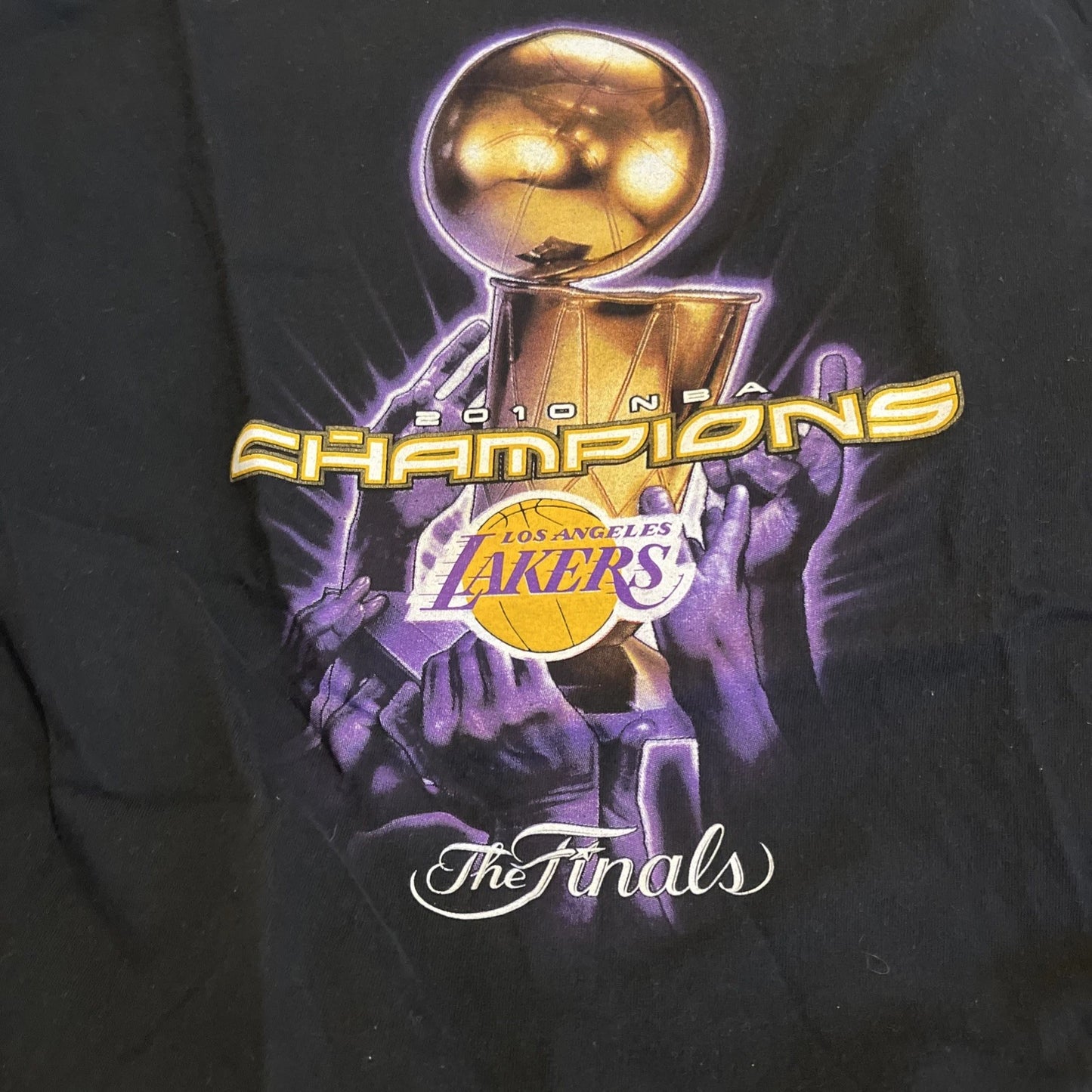 Nba Los Angeles Lakers Mens L Black T Shirt 2010 Nba Champions Kobe Bryant 24 | Trendy Graphic Tee | Casual Unisex T-shirt