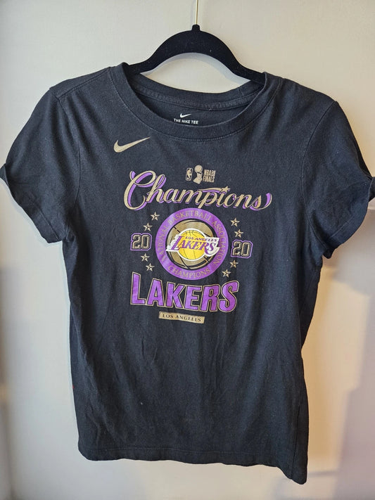 Nike Nba Finals 2020 Los Angeles Lakers Champions Tee Size S Black | Trendy Graphic Tee | Casual Unisex T-shirt