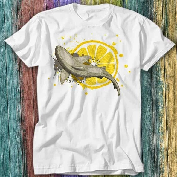 Citrus Sharks Lemon Shark T Shirt Top Tee 566