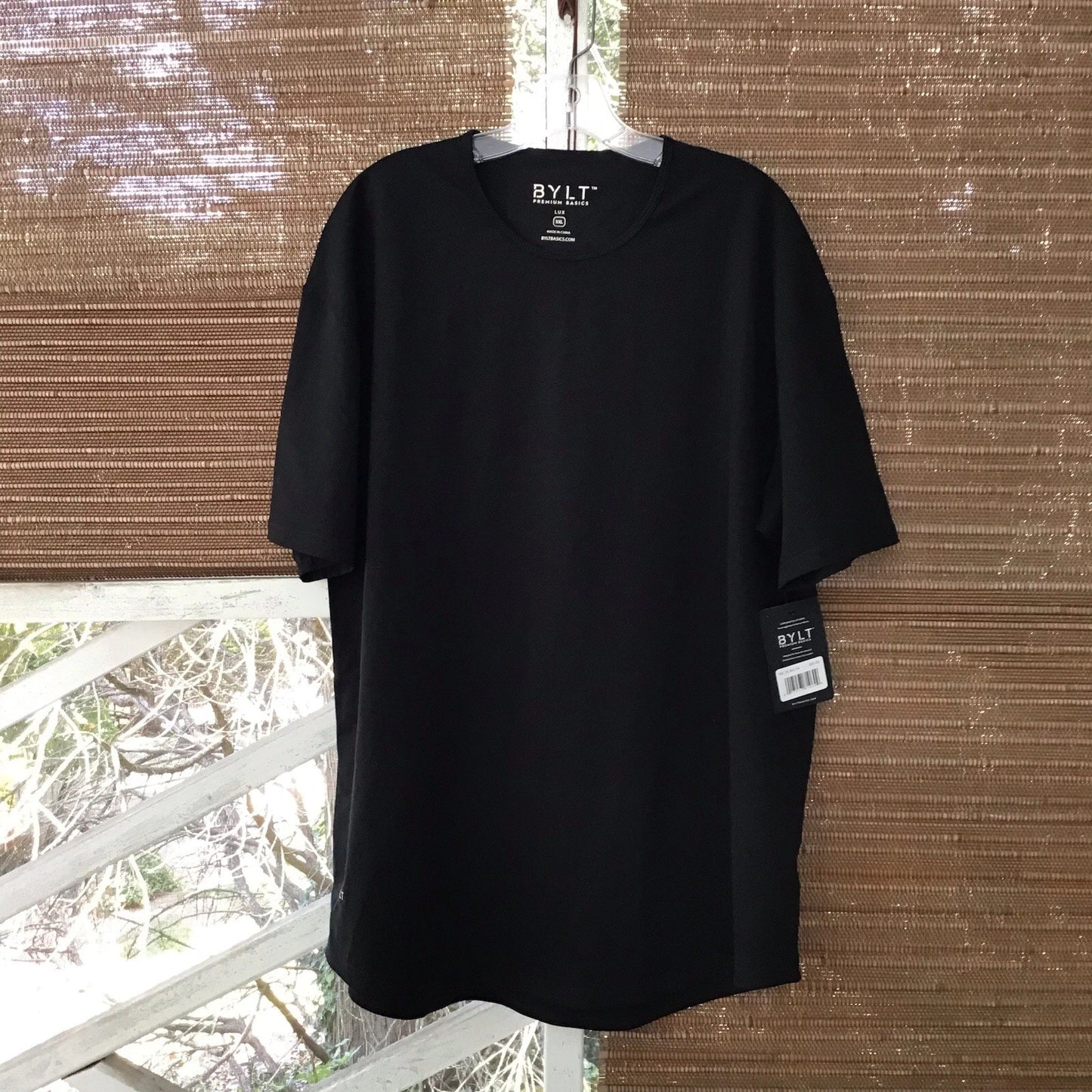 Nwt Bylt Premium Basics T Shirt Mens Xxl Lux Short Sleeve Curved Hem Black