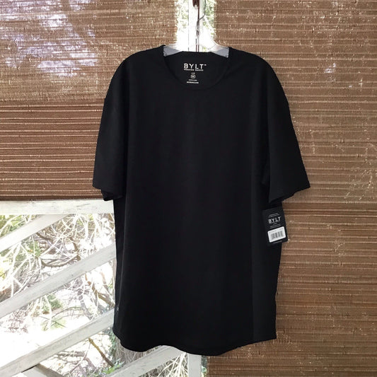 Nwt Bylt Premium Basics T Shirt Mens Xxl Lux Short Sleeve Curved Hem Black