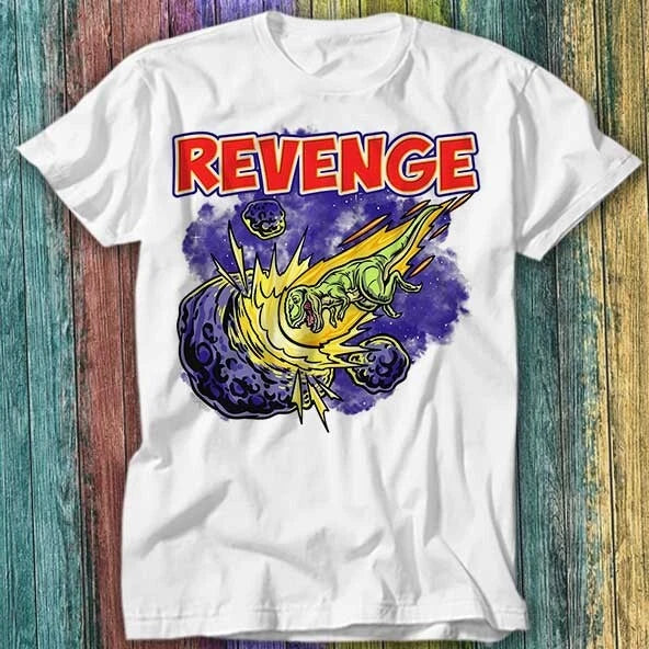 Dinosaur Revenge Trex Extinction Dinosaurs Asteroid Headshot T Shirt Top Tee 212