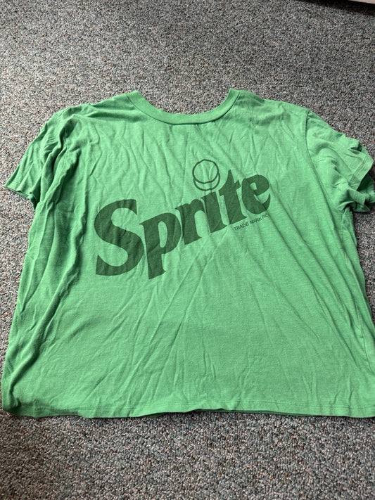 Sprite Cropped Tshirt Womens 2x Plus Size T-Shirt | Premium Graphic | Trending Fashion Apparel