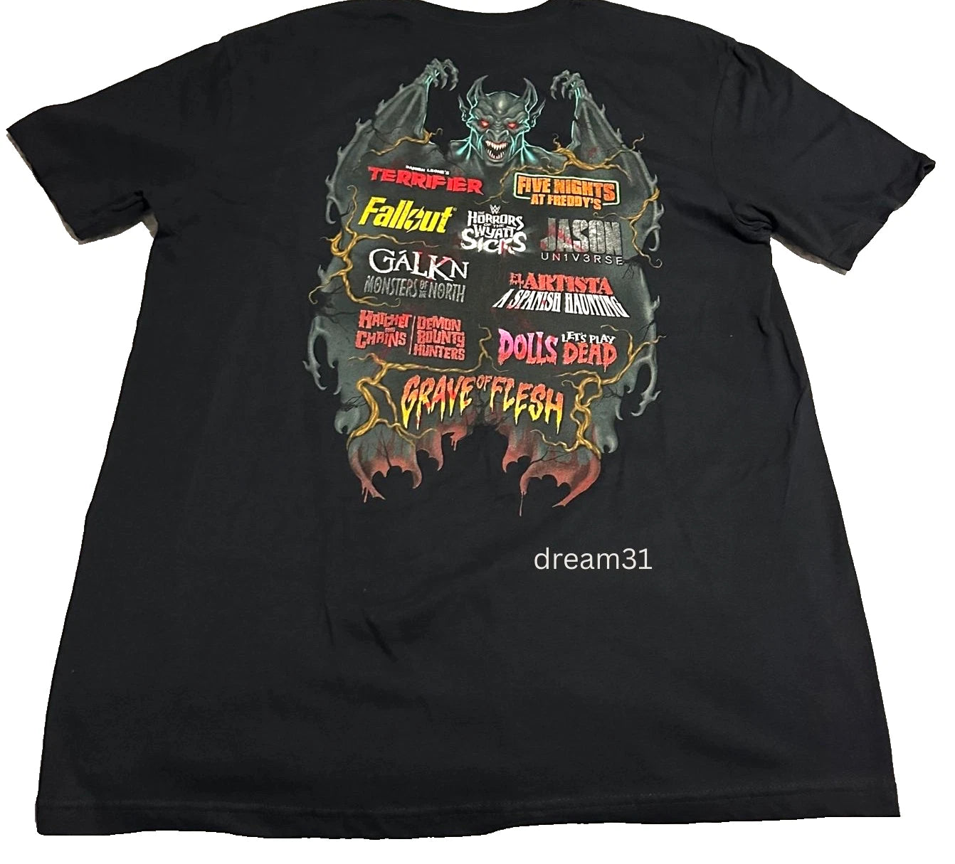 Universal Studios Halloween Horror Nights House Short Sleeve Shirt Sz L 2025