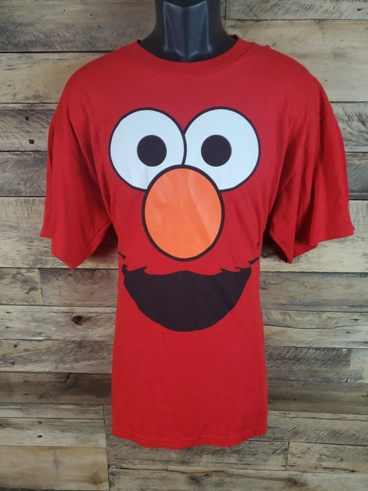 Elmo T shirt Adult Size L Best Seller T Shirt Red Chest 42" Length 27.5"