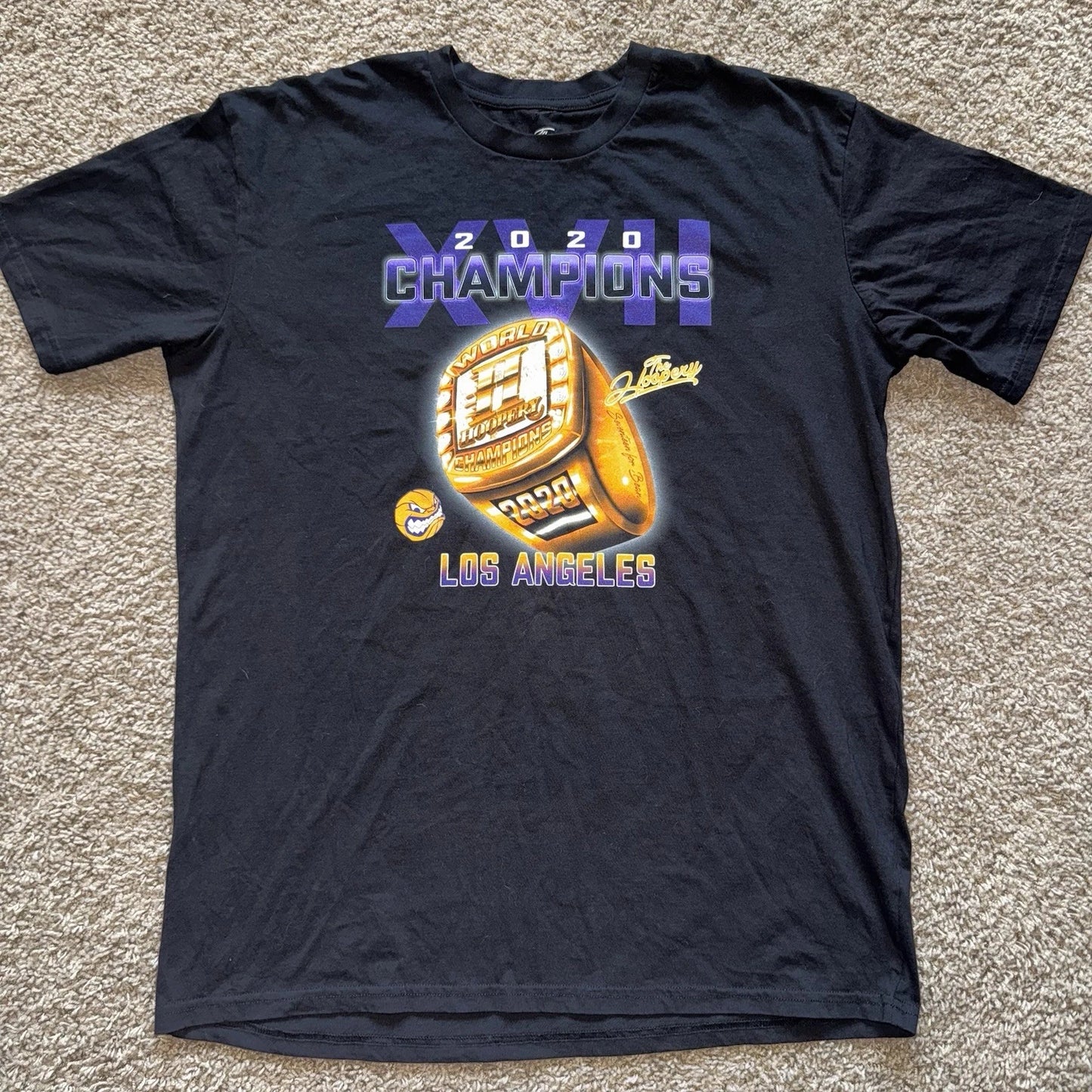 Los Angeles Lakers 2020 Nba Finals Champions Lebron Ring Graphic T Shirt Mens Xl | Trendy Graphic Tee | Casual Unisex T-shirt