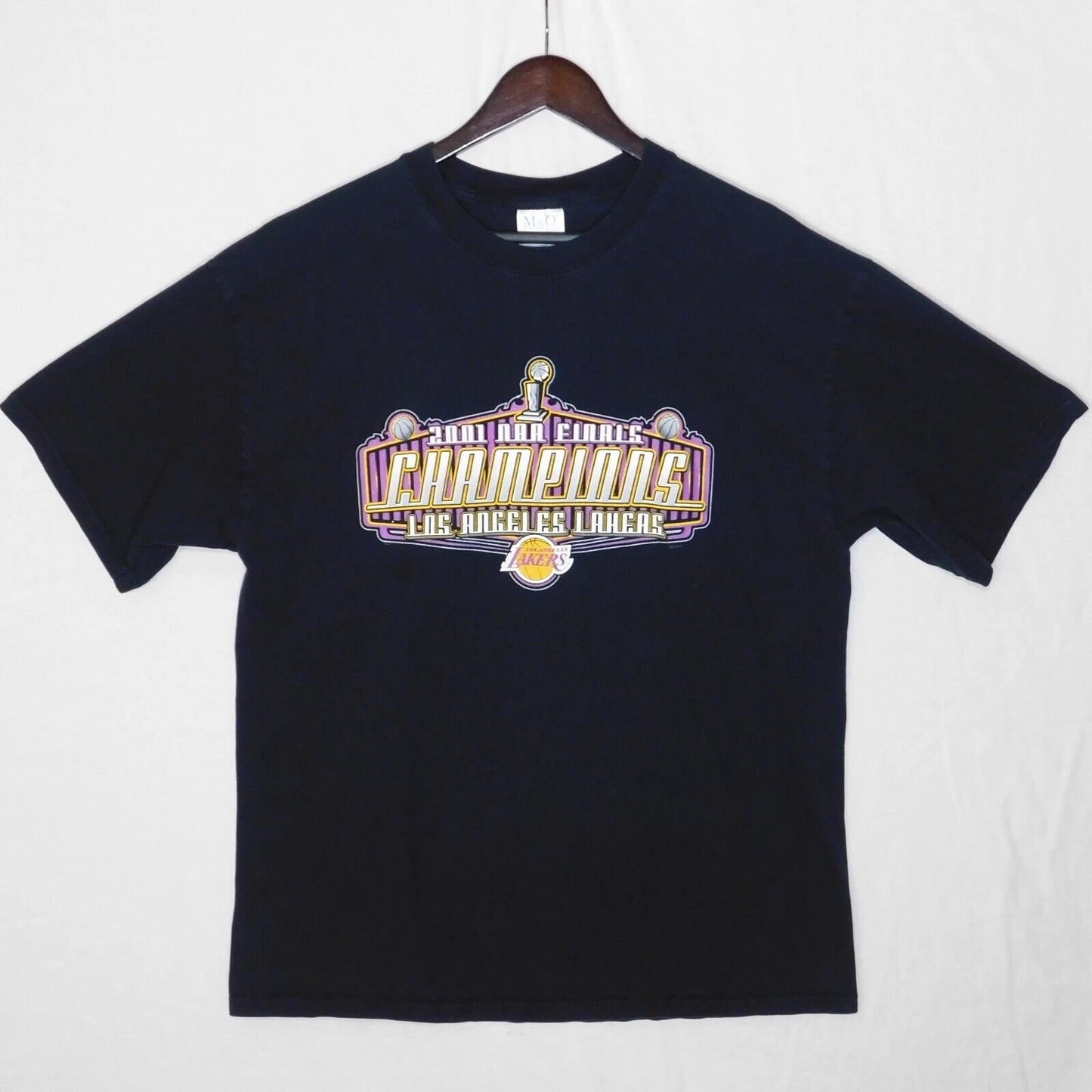Vintage Original Los Angeles Lakers 2001 Nba Finals Champions T-shirt Men's Xl | Trendy Graphic Tee | Casual Unisex T-shirt