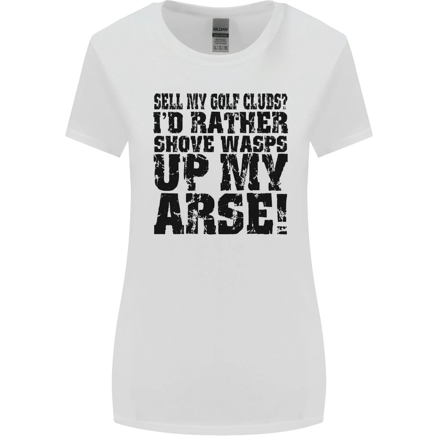 Sell My Golf Clubs Funny Golfer Golfing Womens Wider Cut Tshirt T-Shirt | Classic Streetwear | Perfect For Daily Wear