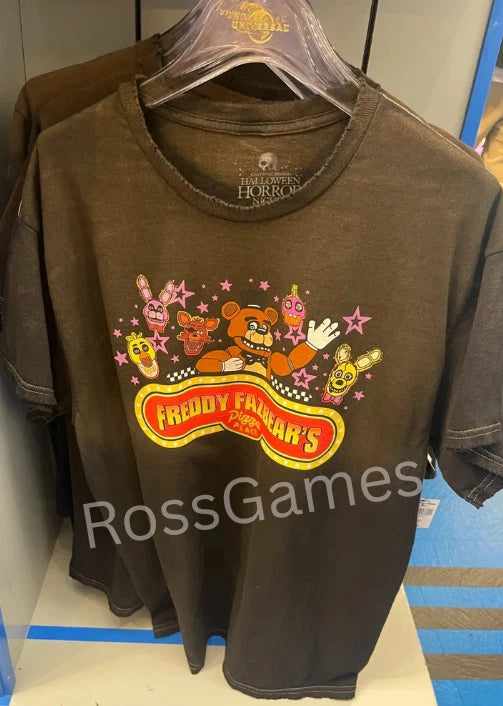 Universal Hhn Halloween Horror Five Nights At Freddys Fazbears Sign T-shirt M