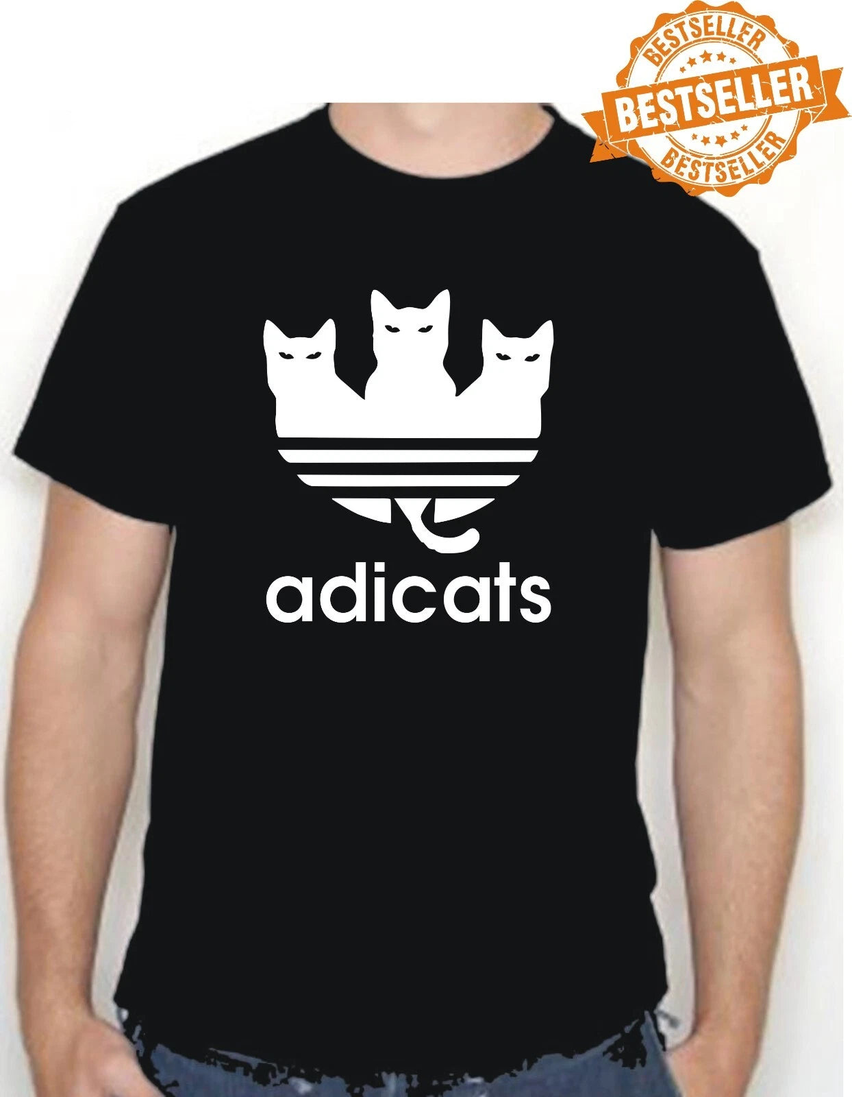 Unisex Spoof Adicats Cat T-shirt / Tee / Chav / Sport / Birthday / Xmas / S-xxl