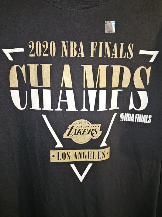 Los Angeles Lakers 2020 Champion Roaster Large Mens Black Logo Long Sleeve | Stylish Graphic Apparel | Perfect Gift Idea