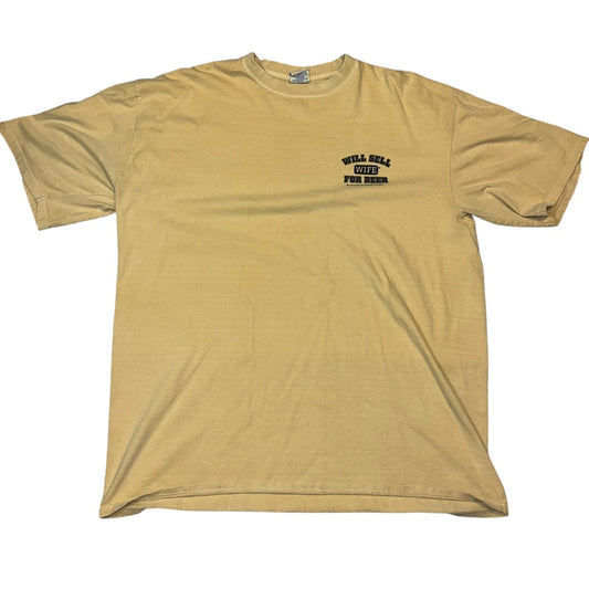 Crazy Shirts Tshirt Beer Dyed Graphic Sell Wife For Beer Hawaii Humor New Xxl T-Shirt | High-Quality Print | Popular Graphic Edition