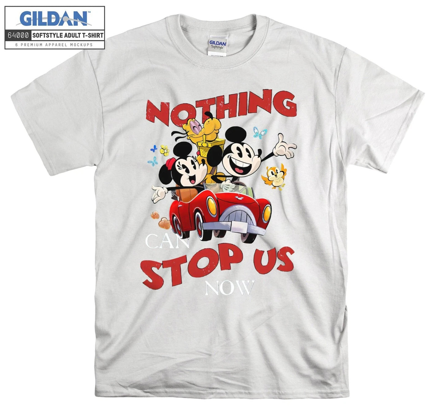 Vintage Disney Nothing Can Stop Us Now Mick Hoodie Tshirt Men Women Unisex Ac892