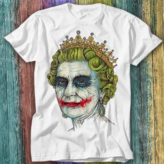 Banksy Queen Joker Street Art Urban Painting Anarchy T Shirt Top Tee 193