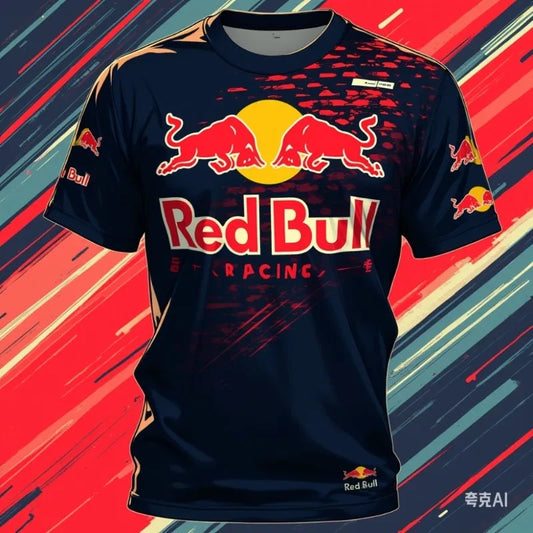 2025 New Red Bull Print Hot Selling Outdoor Running Sports Tshirt Mens Summer T-Shirt | Premium Graphic | Must-Have For Collectors