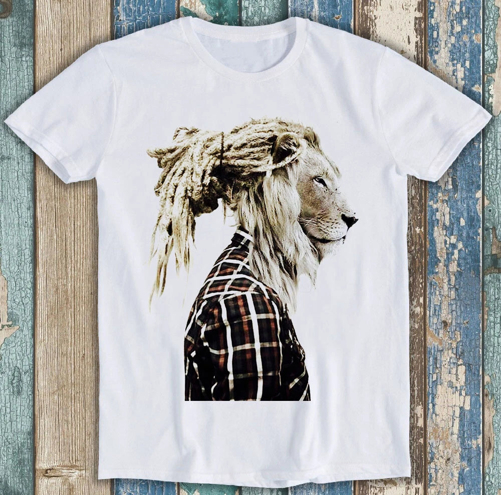 Lion Rasta Hair Jamaican Joke Best Seller Funny Gift Tee T Shirt M1475
