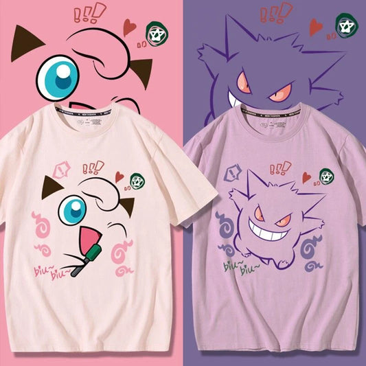 Hot Selling New Cute Couple Color Multicolor Funny Anime Design Tshirt T-Shirt | Comfort-Fit Style | Great Gift For Fans