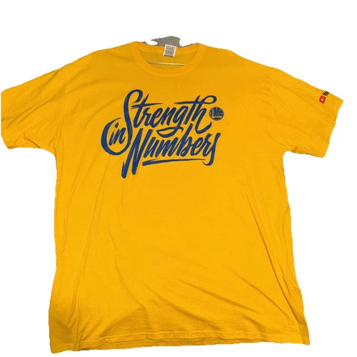 Golden State Warriors T-shirt Strength In Numbers Finals 2018 | Trendy Graphic Tee | Casual Unisex T-shirt