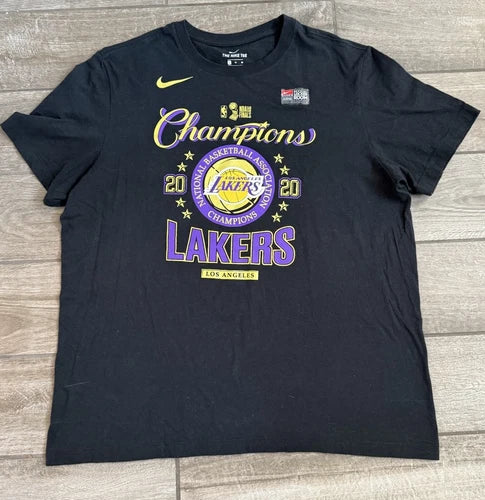 Los Angeles Lakers Nike 2020 Nba Finals Champions Locker Room Shirt Adult Xl Nos | Trendy Graphic Tee | Casual Unisex T-shirt